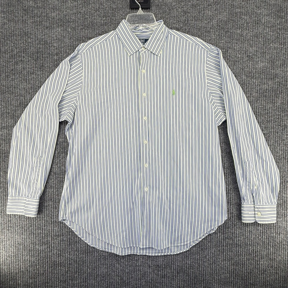 Polo Ralph Lauren Men's XL Classic Fit Striped Long Sleeve Button-Down Shirt